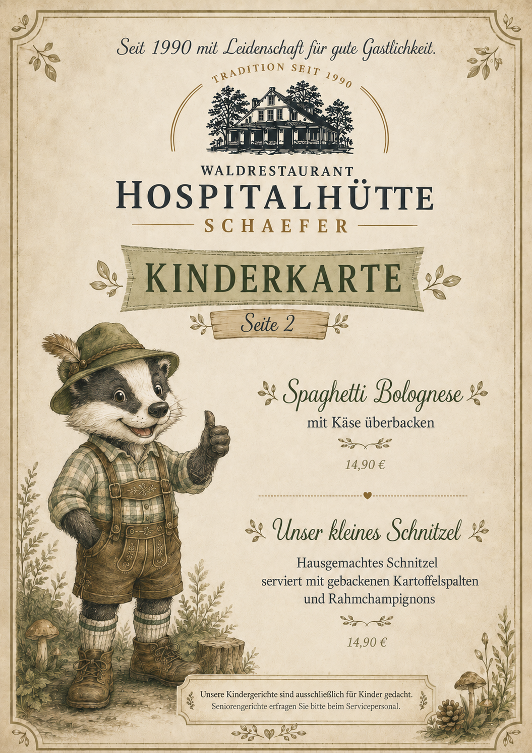 Kinderkarte Hospitalhütte – Seite 2
