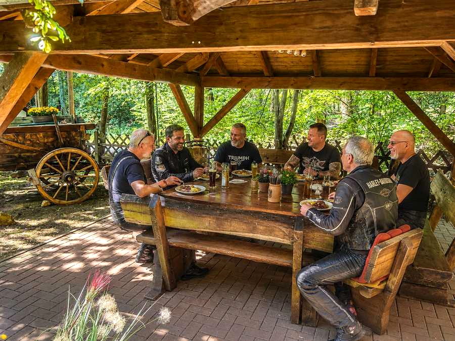 Beliebter Treffpunkt für Motorradfahrer