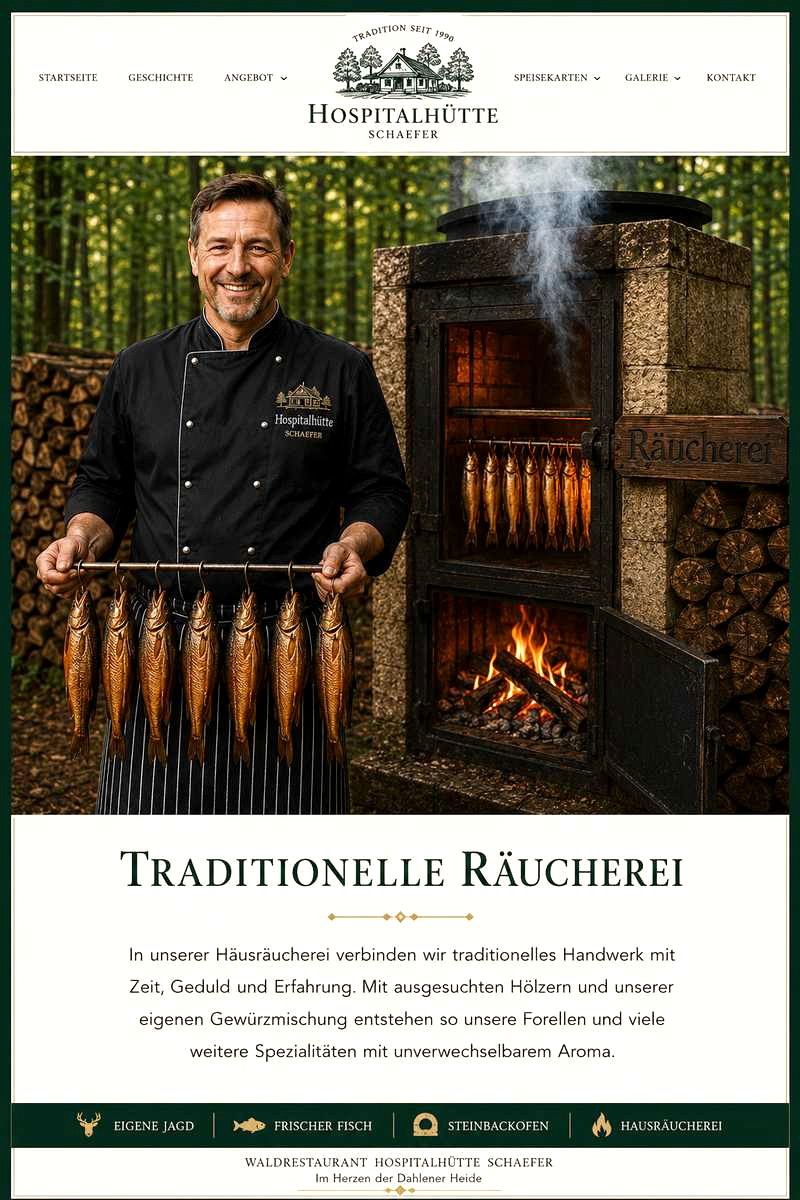 Räucherei der Hospitalhütte