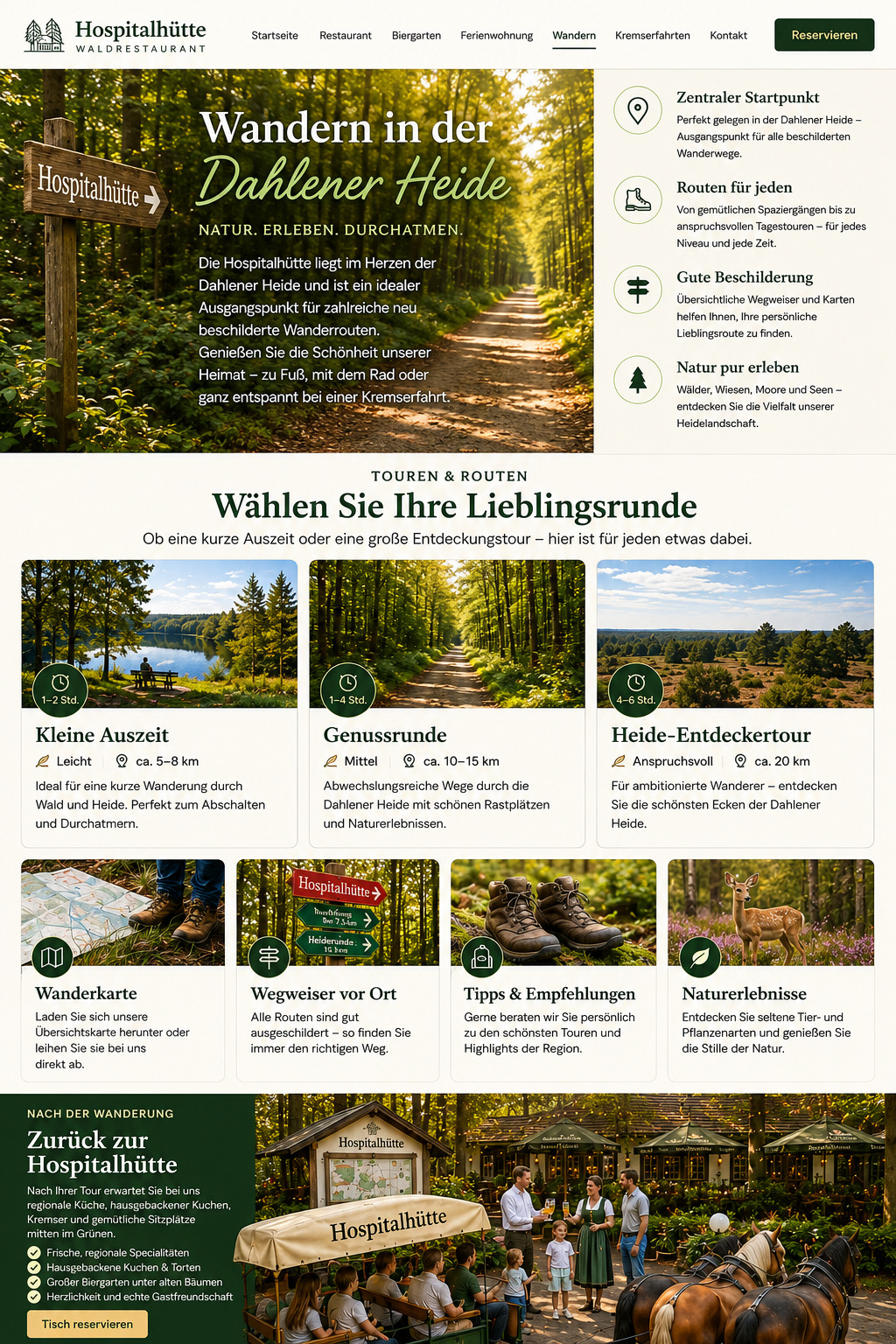 Wanderseite Hospitalhütte – helle Prüfversion mit vergrößerten Texten